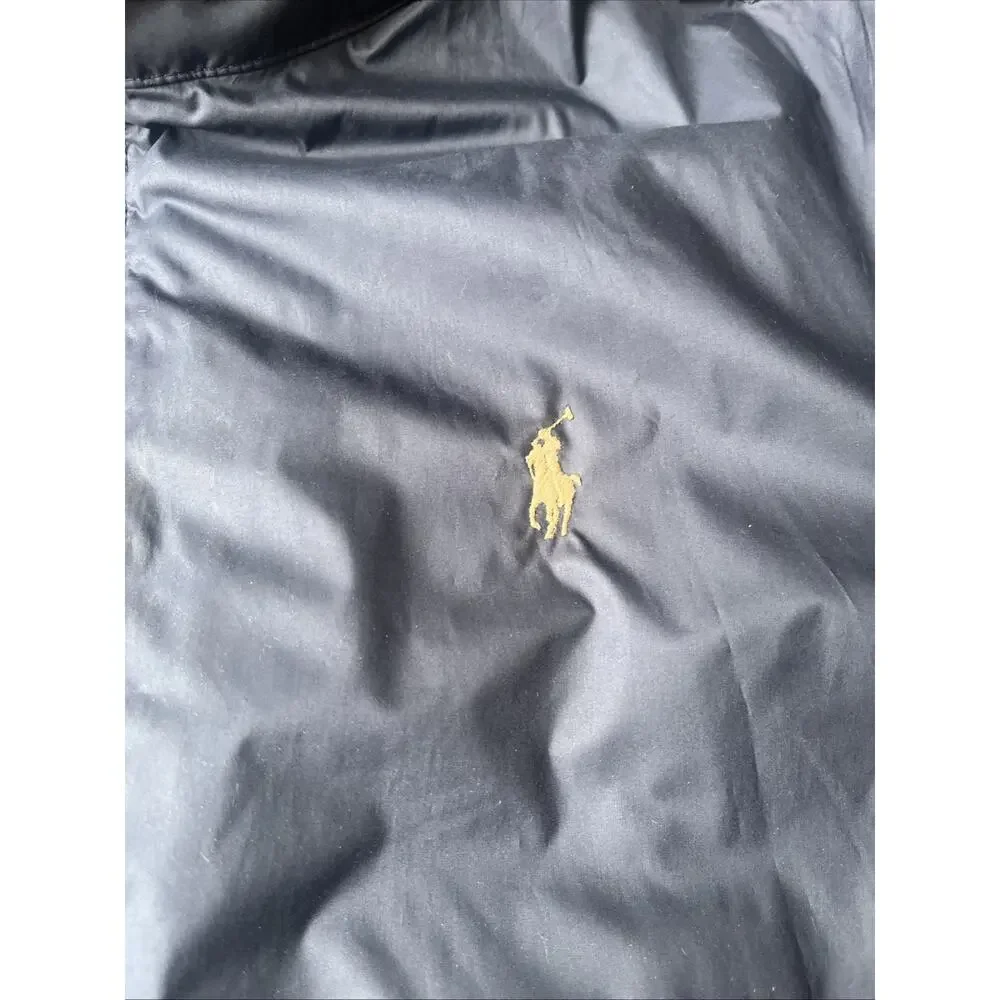 Vintage Polo Ralph Lauren Jacket Men’s M Navy Blue Harrington Full Zip Pockets